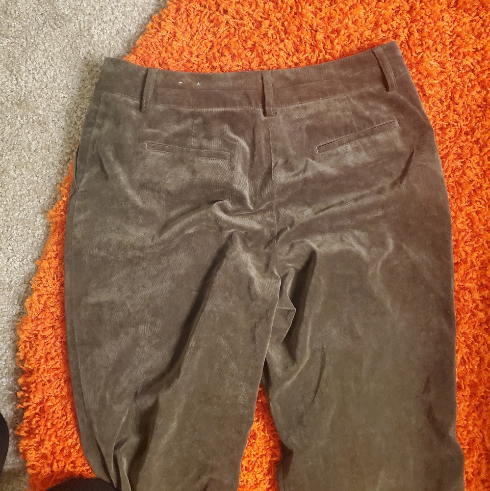 Coldwater Creek Olive Green Corduroy Pants Size 12 - Picture 9 of 9